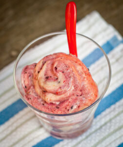Yonanas banana-berry swirl ice cream on eatlivetravelwrite.com
